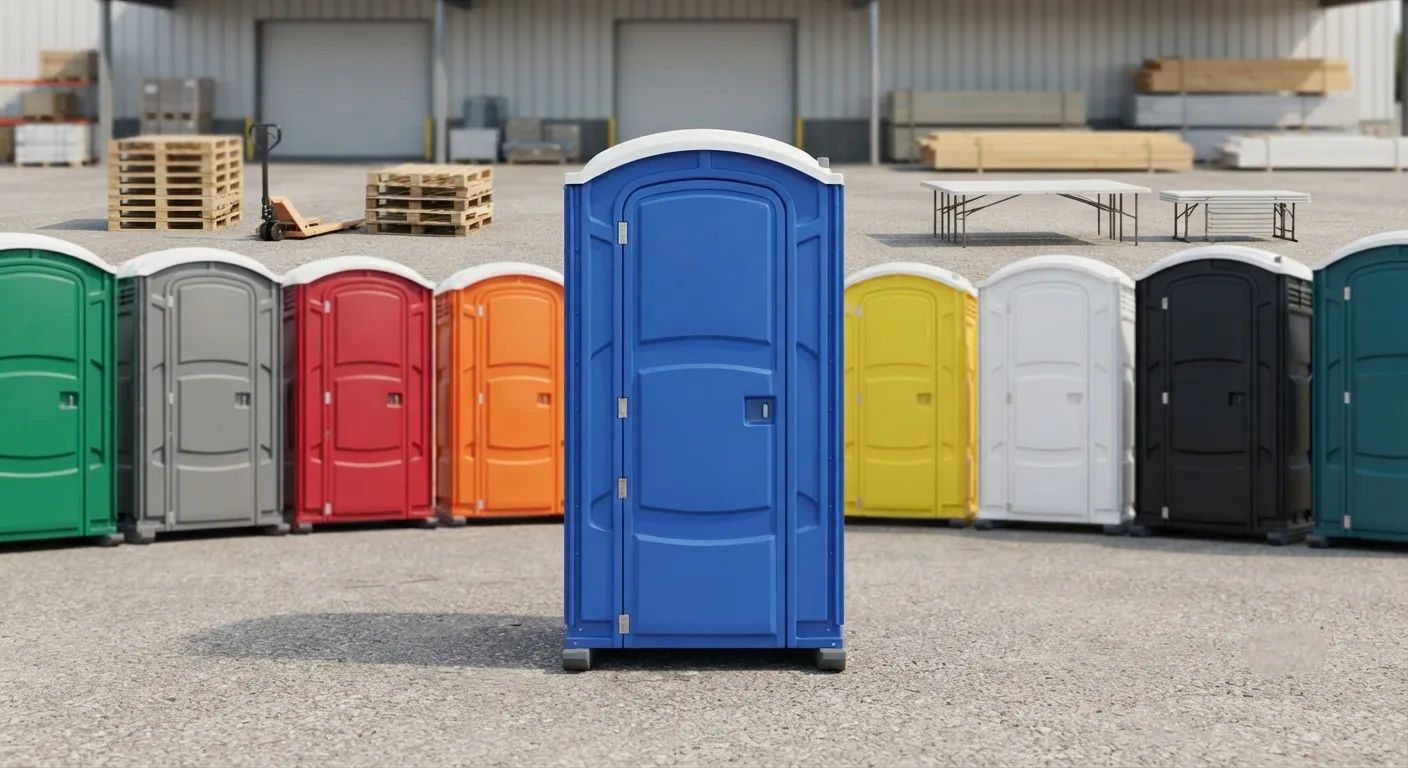 Portable restroom units delivered on a Portsmouth, VA work zone